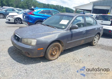 2003 Hyundai Elantra from USA, damaged, VIN DN45D63U498882